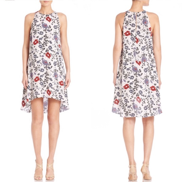 Theory | Dresses | Theory Adlerdale Marigold Floral Silk Dress | Poshmark